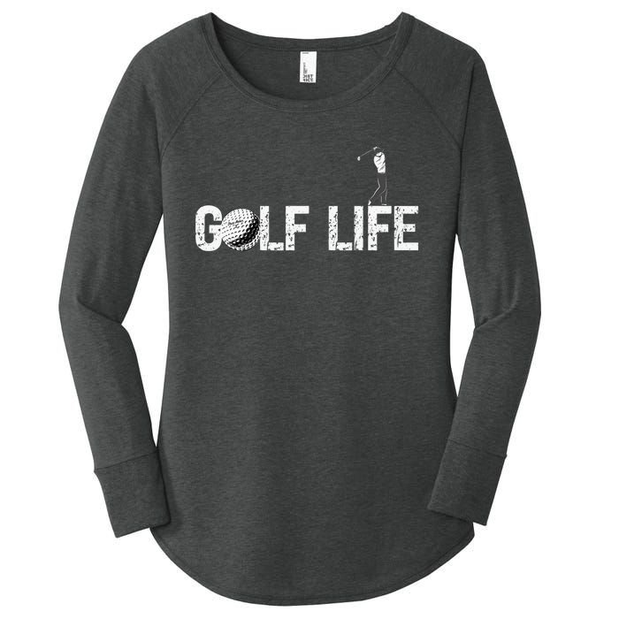 Funny I Love To Play Golf Novelty Fun Hobby Retirement Women's Perfect Tri Tunic Long Sleeve Shirt