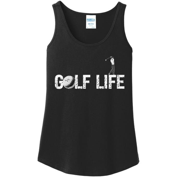 Funny I Love To Play Golf Novelty Fun Hobby Retirement Ladies Essential Tank