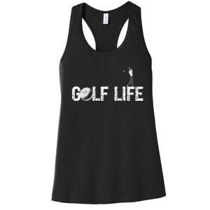 Funny I Love To Play Golf Novelty Fun Hobby Retirement Women's Racerback Tank