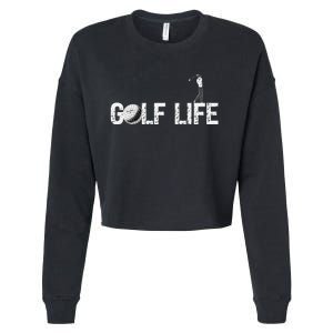 Funny I Love To Play Golf Novelty Fun Hobby Retirement Cropped Pullover Crew