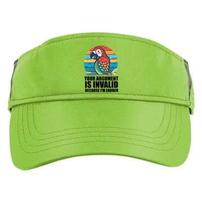 Funny Im Louder Sun Conure Parrot Bird Adult Drive Performance Visor