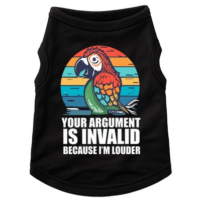 Funny Im Louder Sun Conure Parrot Bird Doggie Tank