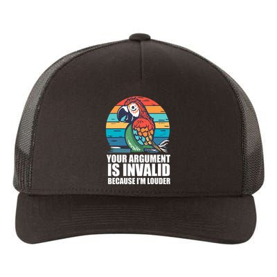 Funny Im Louder Sun Conure Parrot Bird Yupoong Adult 5-Panel Trucker Hat