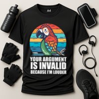 Funny Im Louder Sun Conure Parrot Bird Cooling Performance Crew T-Shirt