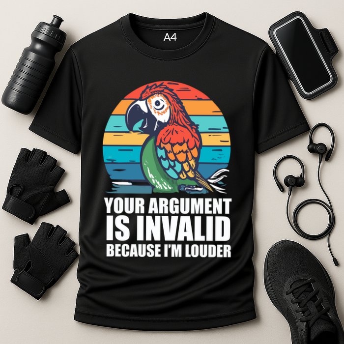 Funny Im Louder Sun Conure Parrot Bird Cooling Performance Crew T-Shirt