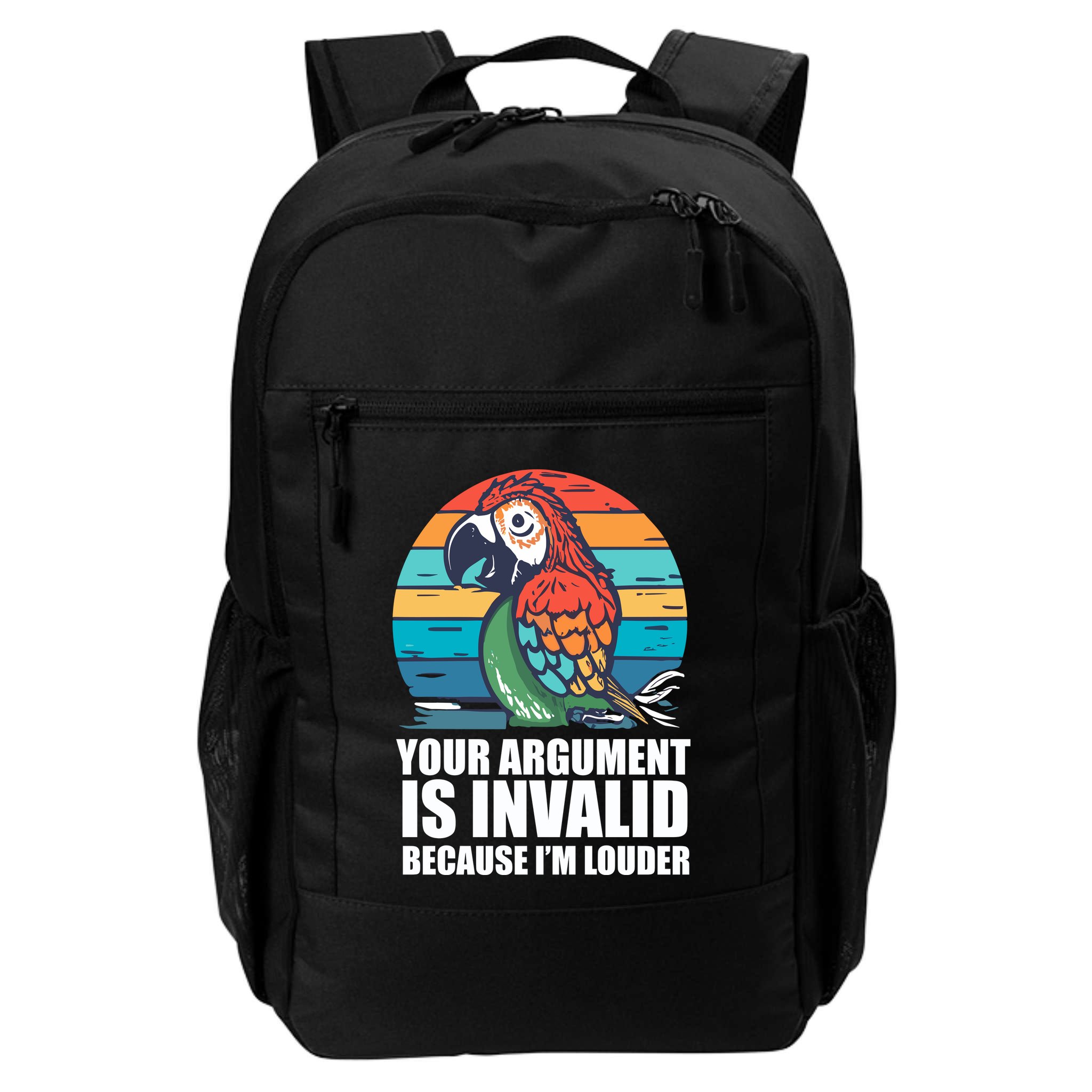 Funny Im Louder Sun Conure Parrot Bird Backpack