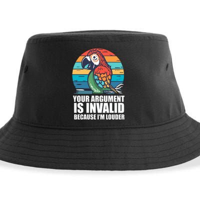 Funny Im Louder Sun Conure Parrot Bird Sustainable Bucket Hat