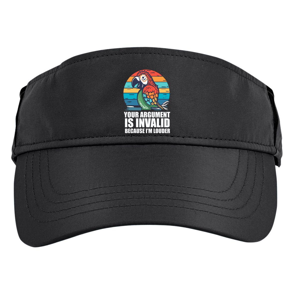 Funny Im Louder Sun Conure Parrot Bird Adult Drive Performance Visor