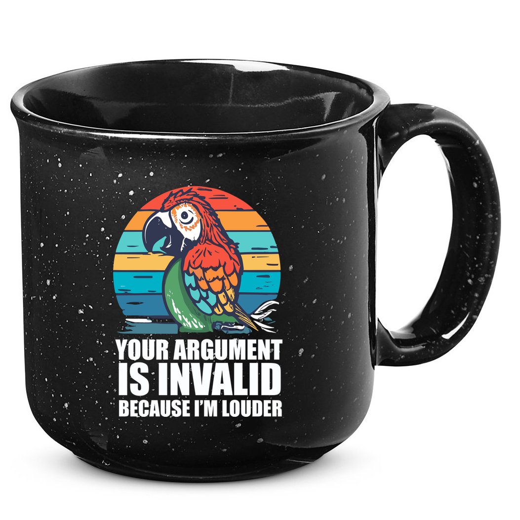 Funny Im Louder Sun Conure Parrot Bird 15oz Campfire Ceramic Mug