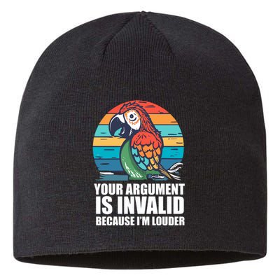 Funny Im Louder Sun Conure Parrot Bird Sustainable Beanie