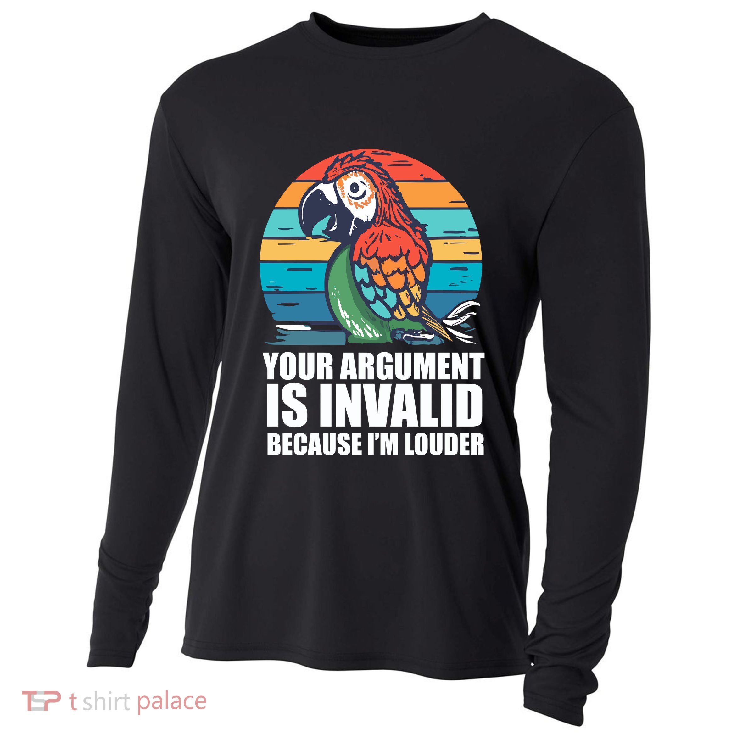 Funny Im Louder Sun Conure Parrot Bird Cooling Performance Long Sleeve Crew