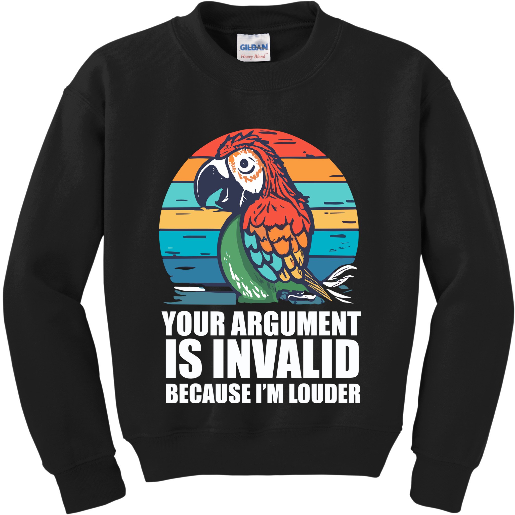 Funny Im Louder Sun Conure Parrot Bird Kids Sweatshirt