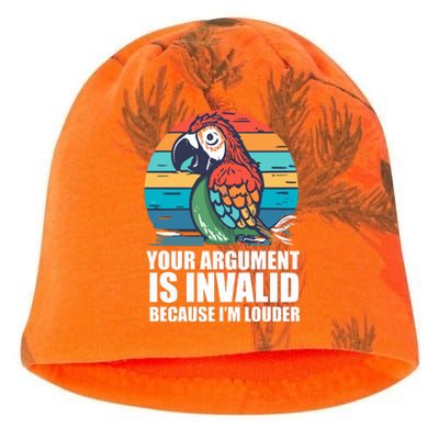 Funny Im Louder Sun Conure Parrot Bird Kati - Camo Knit Beanie