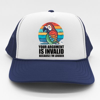 Funny Im Louder Sun Conure Parrot Bird Trucker Hat