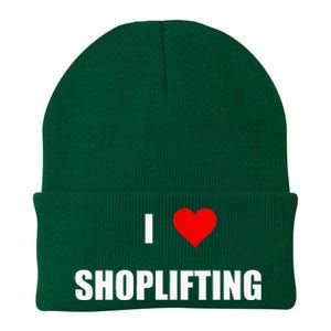 Funny I Love Shoplifting Design Knit Cap Winter Beanie