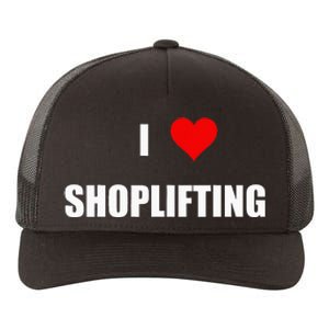 Funny I Love Shoplifting Design Yupoong Adult 5-Panel Trucker Hat