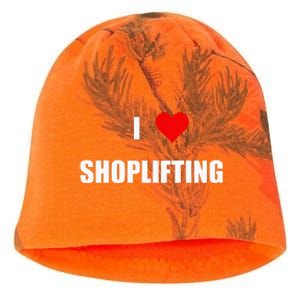 Funny I Love Shoplifting Design Kati - Camo Knit Beanie