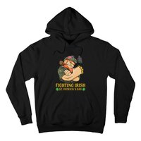 Fighting Irish Leprechaun American Soldier St Patrick's Day Hoodie