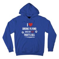 Funny I Love Drone Flying And My Cat Cats Lover Quadcopter Gift Hoodie