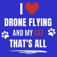 Funny I Love Drone Flying And My Cat Cats Lover Quadcopter Gift Kids Hoodie