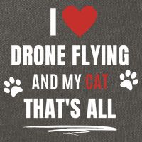 Funny I Love Drone Flying And My Cat Cats Lover Quadcopter Gift Cotton Canvas Backpack