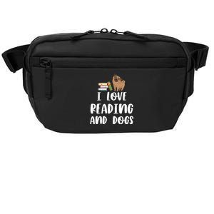 Funny I Love Reading And Dogs Cute Pug Bookworm Book Lover Gift Crossbody Pack