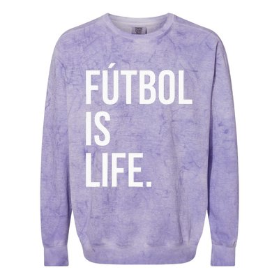 Futbol Is Life Colorblast Crewneck Sweatshirt