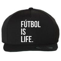 Futbol Is Life Wool Snapback Cap