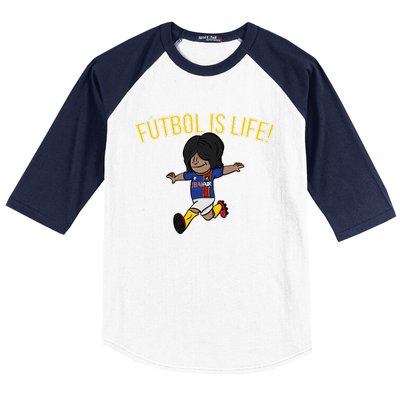 Futbol Is Life! Baseball Sleeve Shirt