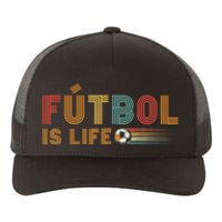 Futbol Is Life Football Lover Soccer Funny Vintage Yupoong Adult 5-Panel Trucker Hat