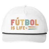 Futbol Is Life Football Lover Soccer Funny Vintage Snapback Five-Panel Rope Hat