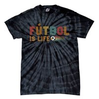 Futbol Is Life Football Lover Soccer Funny Vintage Tie-Dye T-Shirt