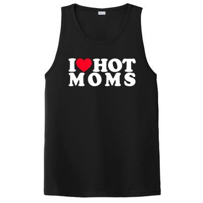 Funny I Love Hot Moms I Heart Hot Moms Designs Cute Gift PosiCharge Competitor Tank