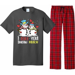 Funny I Love You Snow Much Snowman Women Pajama Set