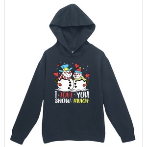 Funny I Love You Snow Much Snowman Women Urban Pullover Hoodie