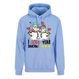 Funny I Love You Snow Much Snowman Women Unisex Surf Hoodie