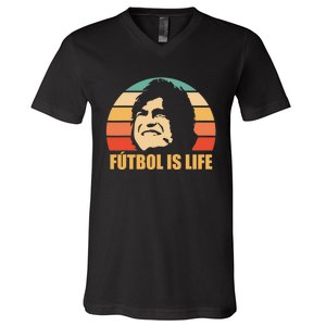 Futbol Is Life V-Neck T-Shirt