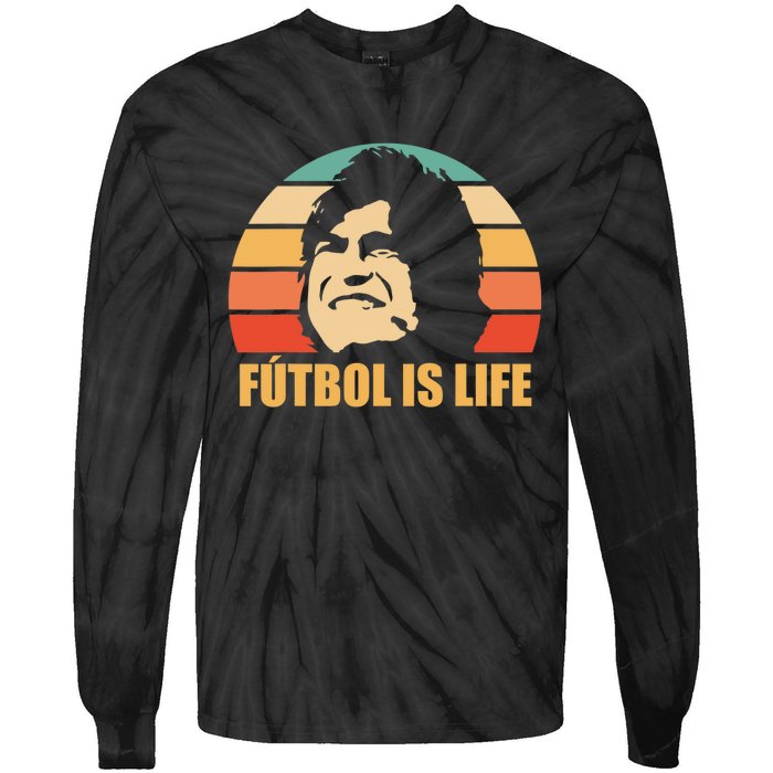 Futbol Is Life Tie-Dye Long Sleeve Shirt