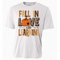 Fall In Love With Learning Teacher Gift Cooling Performance Crew T-Shirt