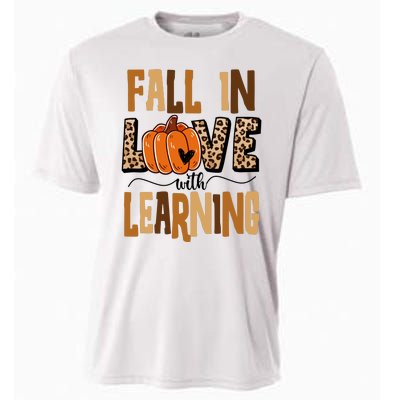 Fall In Love With Learning Teacher Gift Cooling Performance Crew T-Shirt