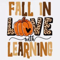 Fall In Love With Learning Teacher Gift Cooling Performance Crew T-Shirt