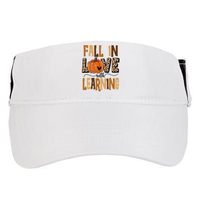 Fall In Love With Learning Teacher Gift Adult Drive Performance Visor