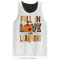 Fall In Love With Learning Teacher Gift Mesh Reversible Basketball Jersey Tank