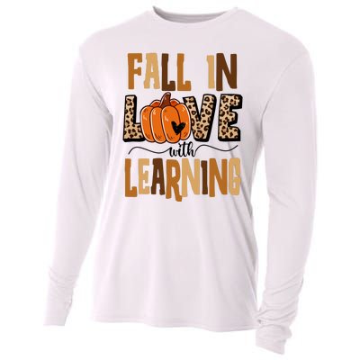 Fall In Love With Learning Teacher Gift Cooling Performance Long Sleeve Crew