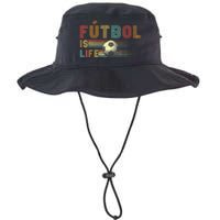 Futbol Is Life Football Lover Soccer Funny Vintage Legacy Cool Fit Booney Bucket Hat