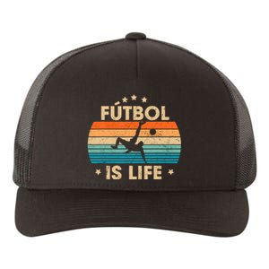 Futbol Is Life Retro Soccer Gift For Player Yupoong Adult 5-Panel Trucker Hat