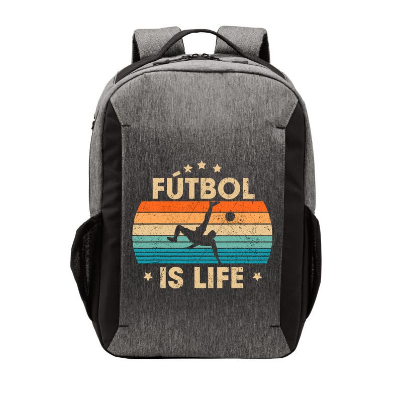 Futbol Is Life Retro Soccer Gift For Player Vector Backpack