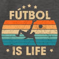 Futbol Is Life Retro Soccer Gift For Player Vector Backpack