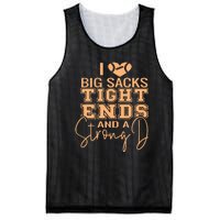 Funny I Love Big Sacks Tight Ends And A Strong D Mesh Reversible Basketball Jersey Tank