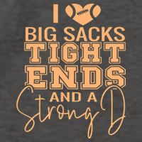 Funny I Love Big Sacks Tight Ends And A Strong D Vector Backpack